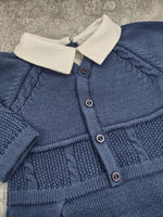 Dr. Kid Infant Boys’ Navy Cotton Knit Suit