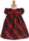 Infant/Toddler Red & Black Plaid Holiday Dress