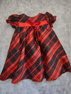 Swea Pea and Lilli-Infant/Toddler Red & Black Plaid Holiday Dress C537