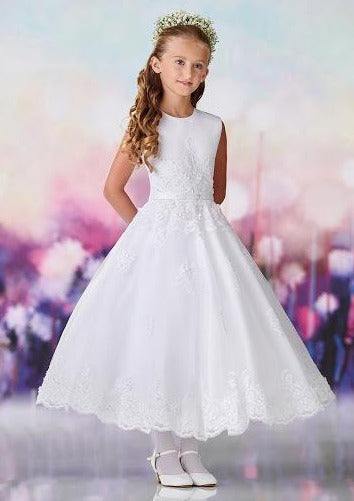 ankle length first communion dress Ivy Dream Luxury First Communion Dress