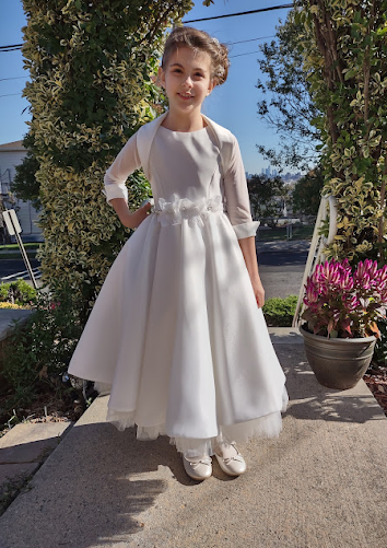 Michelina Bimbi Organza Bolero Off White / 6