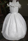 Nunzia Corinna Communion Dress with Sequin and Flowers