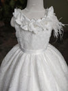 Nunzia Corinna Communion Dress with Sequin and Flowers