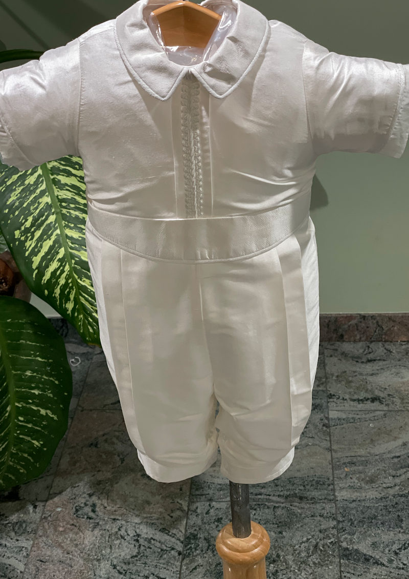 Piccolo Bacio Boys' Traditional Boys Baptism Outfit with Cord Trim - Felipe