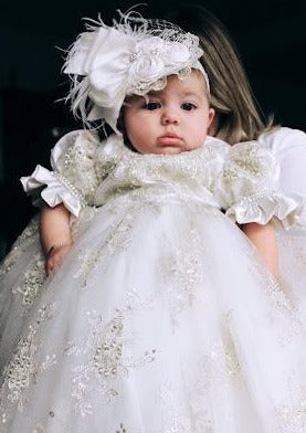 Piccolo Bacio Couture Girls’ Baptism Gown - Sabrina