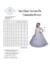 Sweetie Pie Extended Shoulder Lace Applique Gown - 4041 Size Chart
