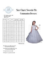 Sweetie Pie Beaded Lace Bodice With Bow Long Gown- 4073