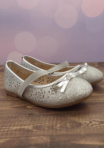 Silver ballet sale flats for toddlers