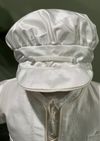 Piccolo Bacio Boys' Baptism White Jacquard Nunziato Silk Couture Set