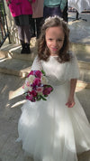 Made In Italy Satin and Tulle Communion Gown