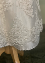 Piccolo Bacio - Corded Lace and Silk Christening Gown and Coat -Trina