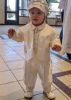 Piccolo Bacio Boys’ Gold Nunzio Baptism Outfit