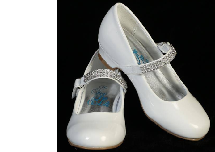 White top communion shoes