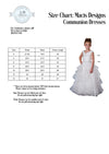 Macis Design Scallop Lace and Satin Communion Gown - T1881